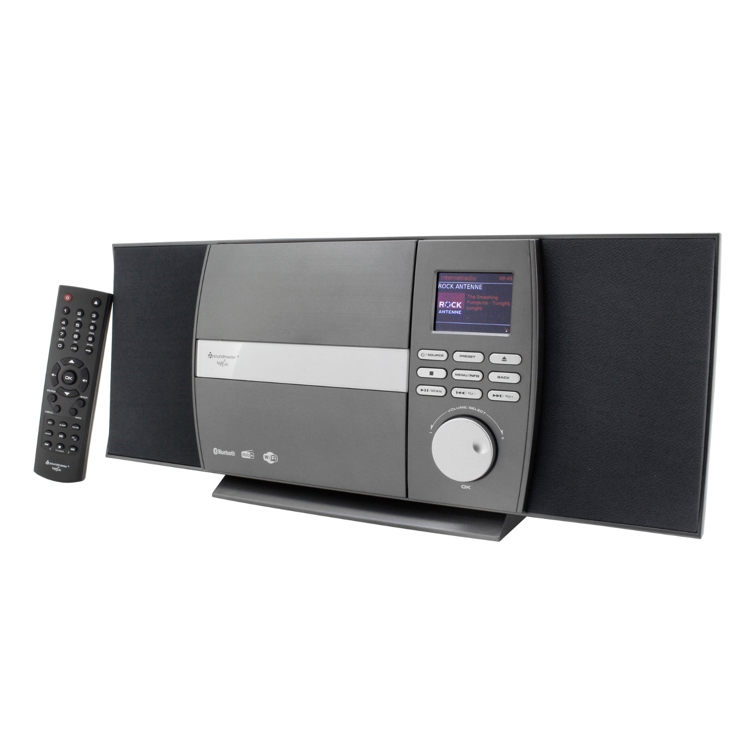 Soundmaster HighLine ICD1010AN Internetradio Kompaktanlage CD-Player Wandmontage WLAN DAB+ Bluetooth UNDOK Appsteuerung