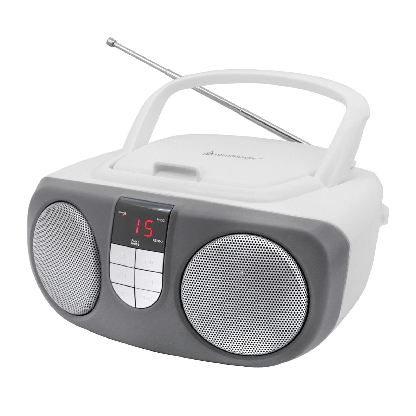 Soundmaster SCD1400 tragbarers Radio mit CD-Player AUX-Anschluss Kinderradio Seniorenradio