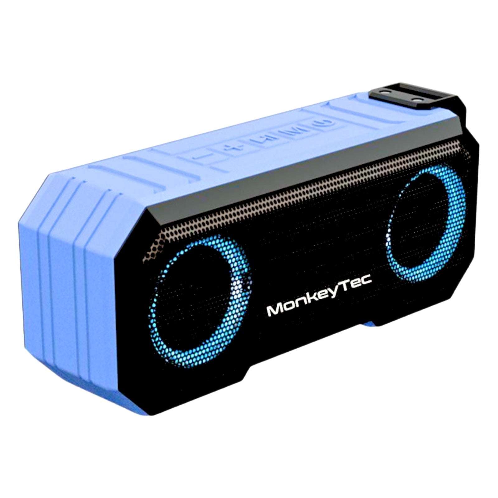 MonkeyTEC TWS-SPK-X8 Bluetooth-Lautsprecher 360°-Sound USB-C AUX IPX7 Wasserdicht Powerbank-Funktion
