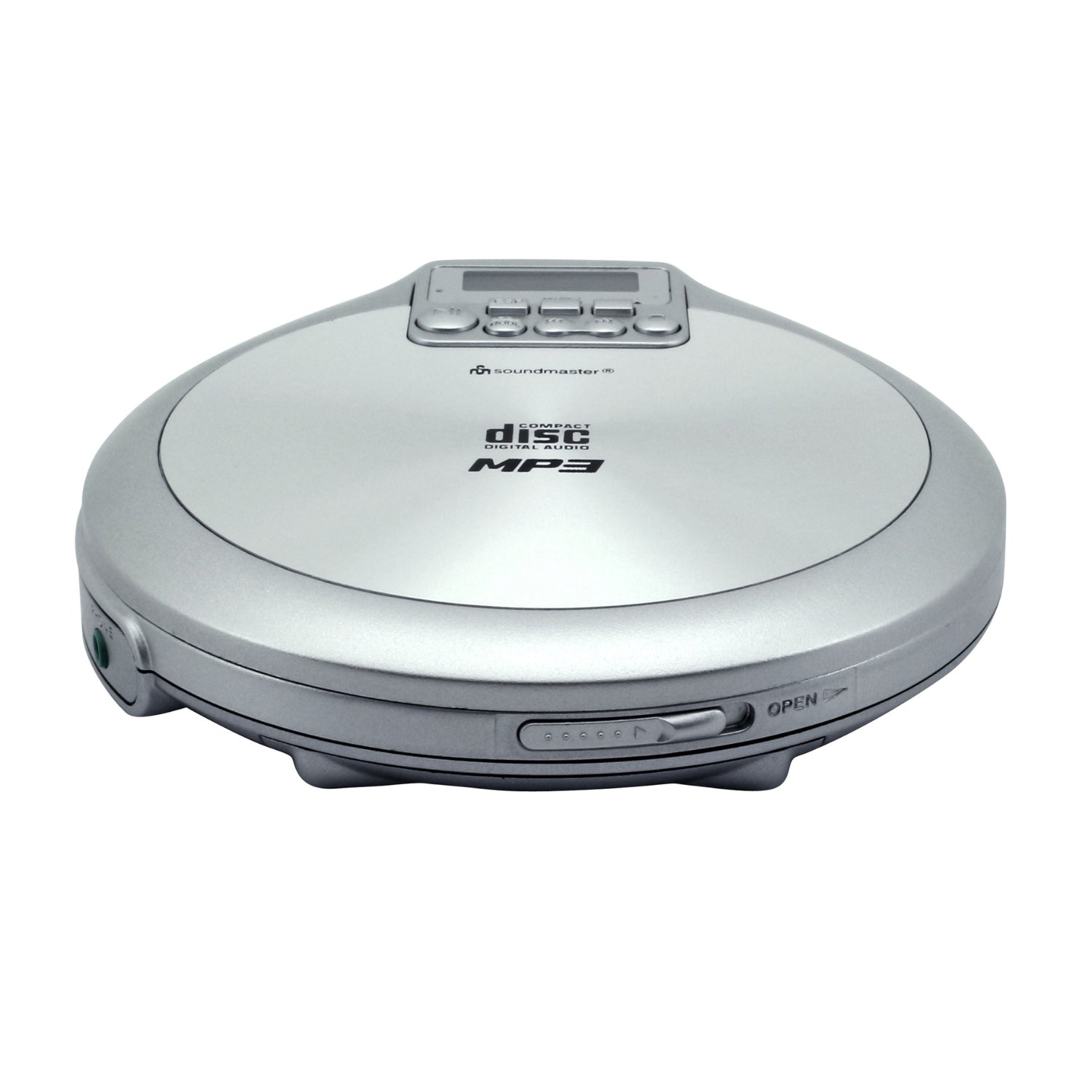 Soundmaster CD9220SI tragbarer CD-Player Discman aufladbarer Akku Hörbuchfunktion ANTI-SHOCK Kopfhörer X-BASS
