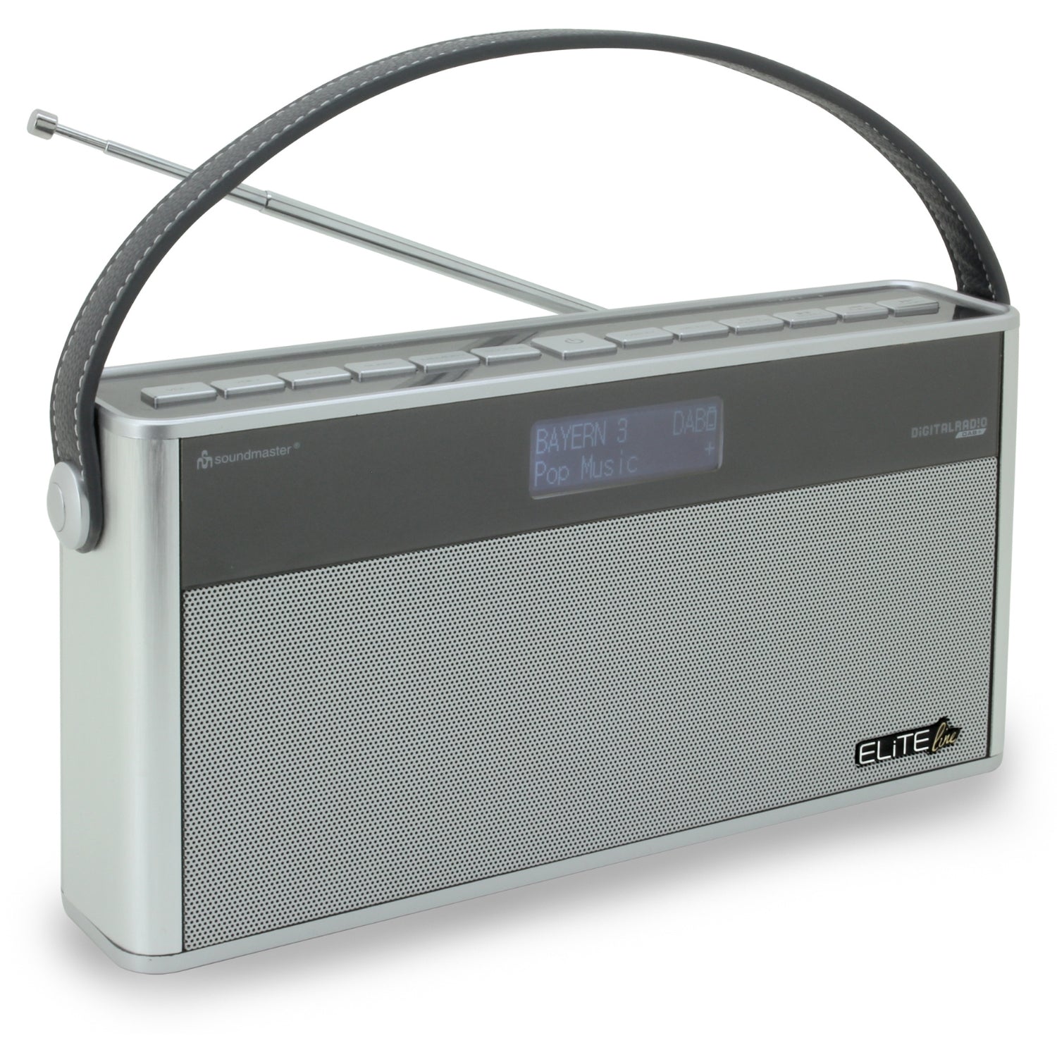 Soundmaster EliteLine DAB750SI tragbares Digitalradio DAB+ UKW-RDS Bluetooth AUX Akku Stereosound 2 x 6 Watt RMS