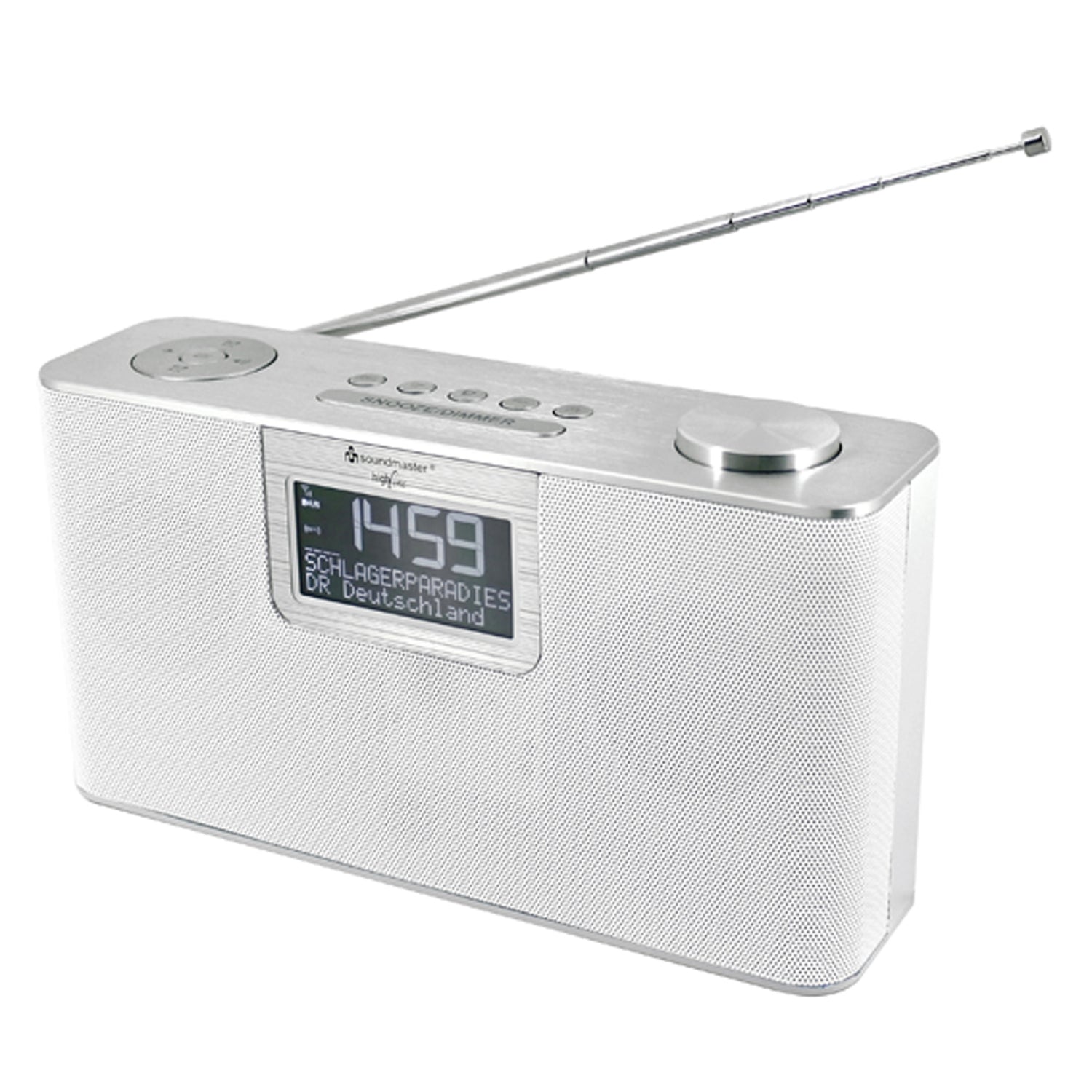 Soundmaster HighLine DAB700WE tragbares Digitalradio DAB+ UKW mit USB SD Bluetooth