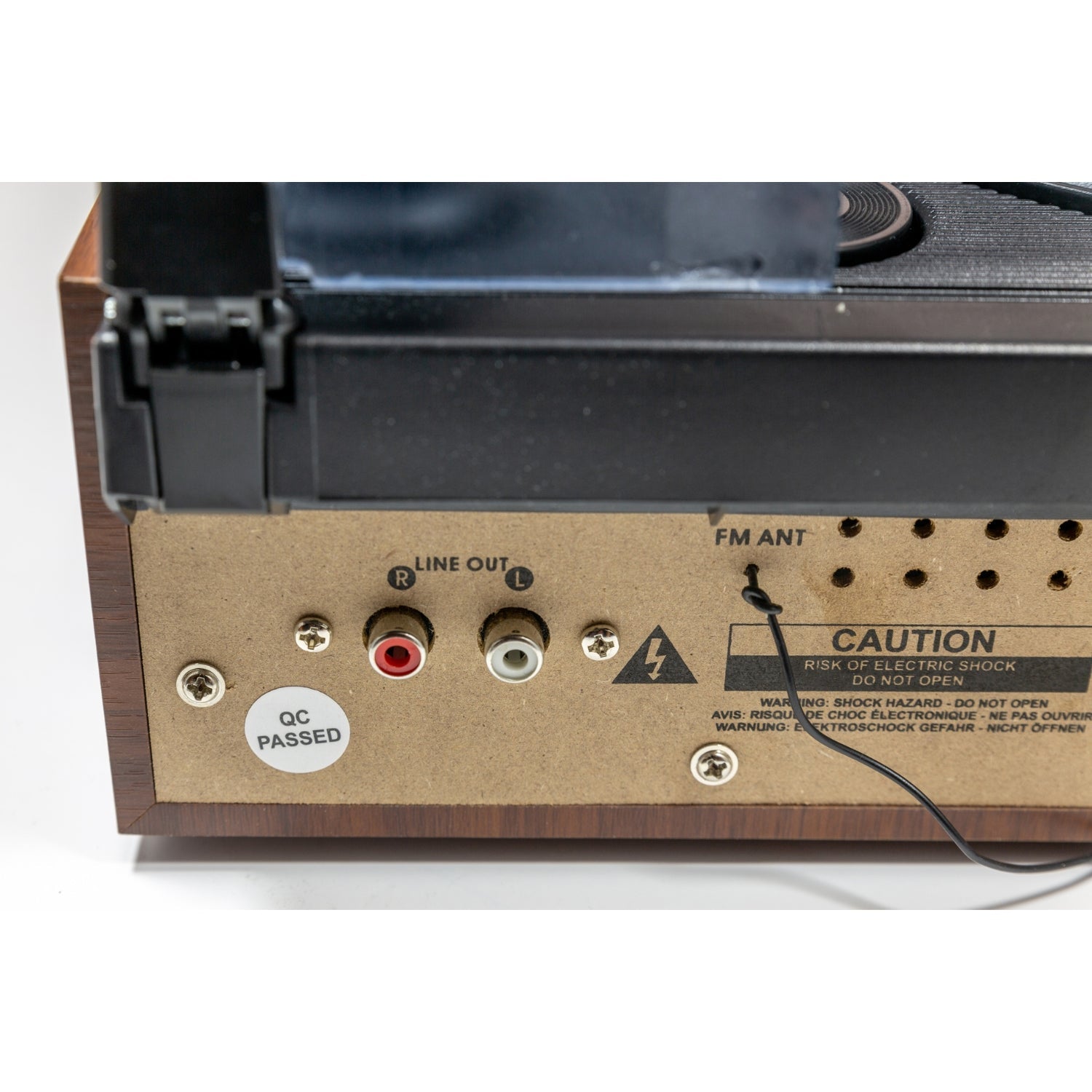Soundmaster PL186H Plattenspieler Radio eingebaute Lautsprecher Kopfhörerbuchse Retro Nostalgie