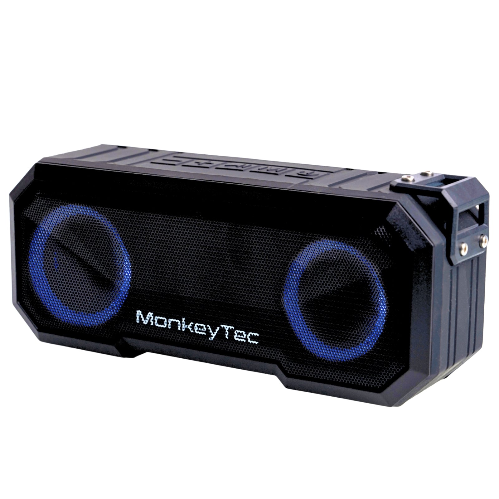 MonkeyTEC TWS-SPK-X8 Bluetooth Lautsprecher LED Effekt IPX7 wasserfest Powerbankfunktion 3.000 mAh