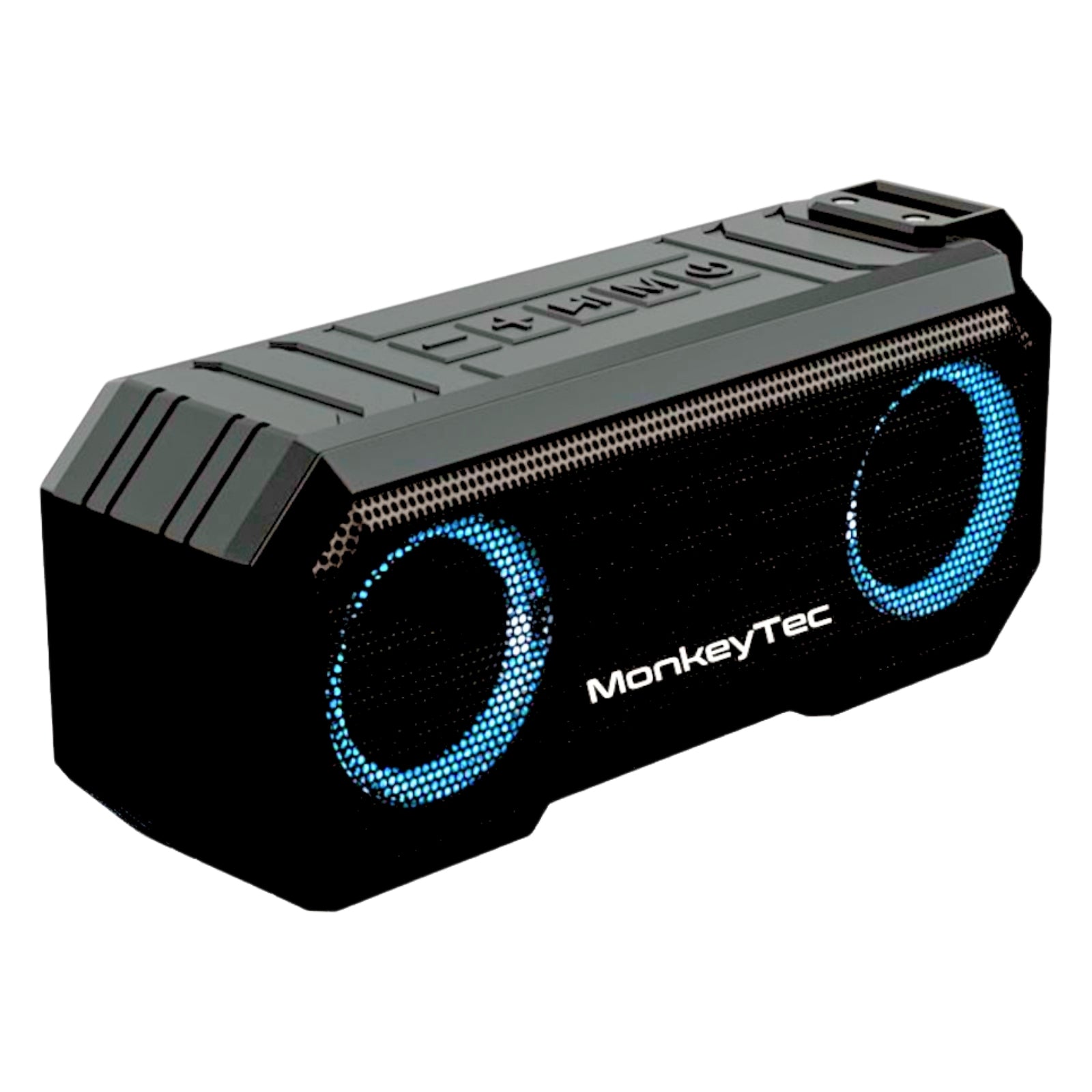 MonkeyTEC Haut-parleur Bluetooth Effet LED IPX7 Fonction Power Bank étanche 3 000 mAh TWS-SPK-X8
