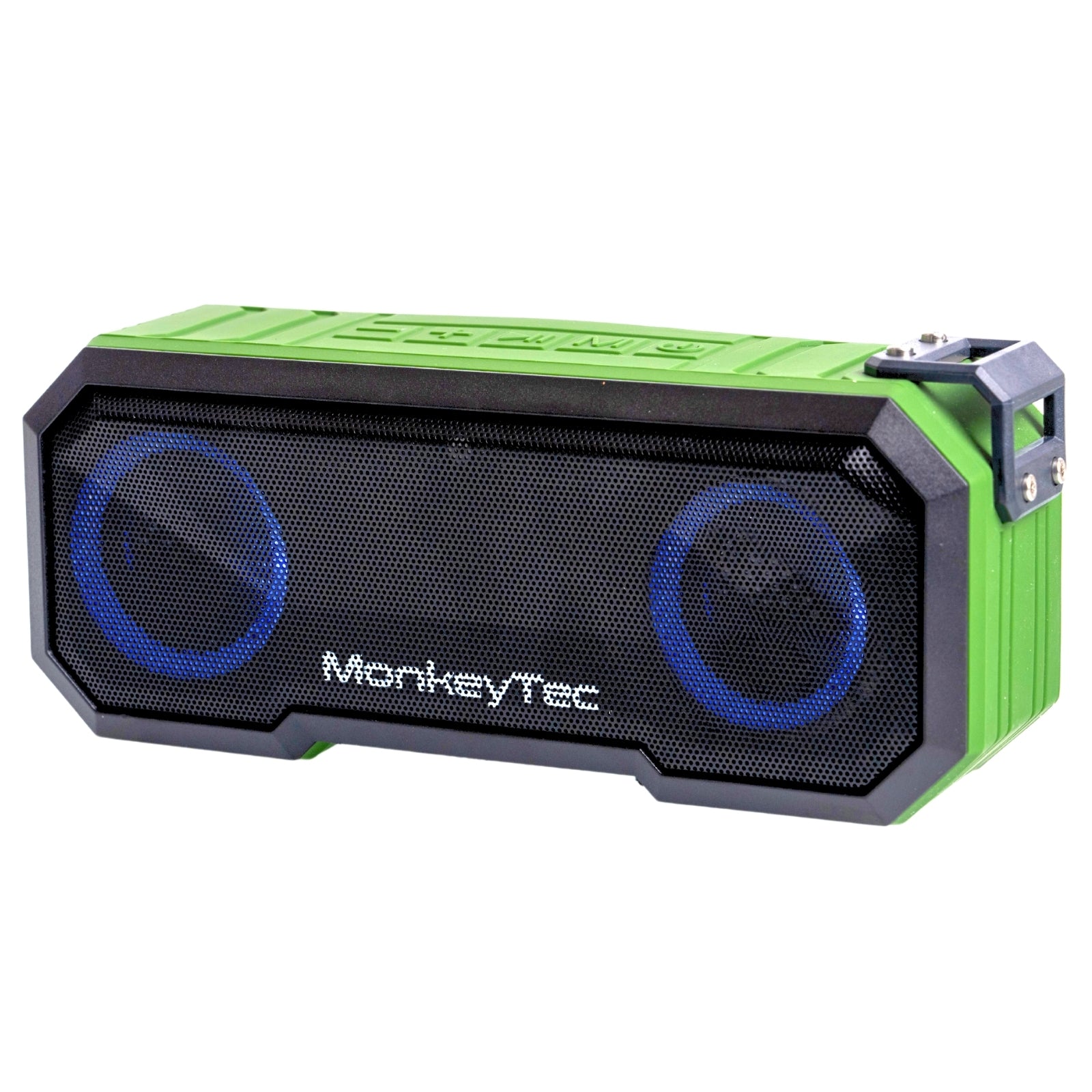 MonkeyTEC Bluetooth speaker LED effect IPX7 waterproof power bank function 3,000 mAh TWS-SPK-X8