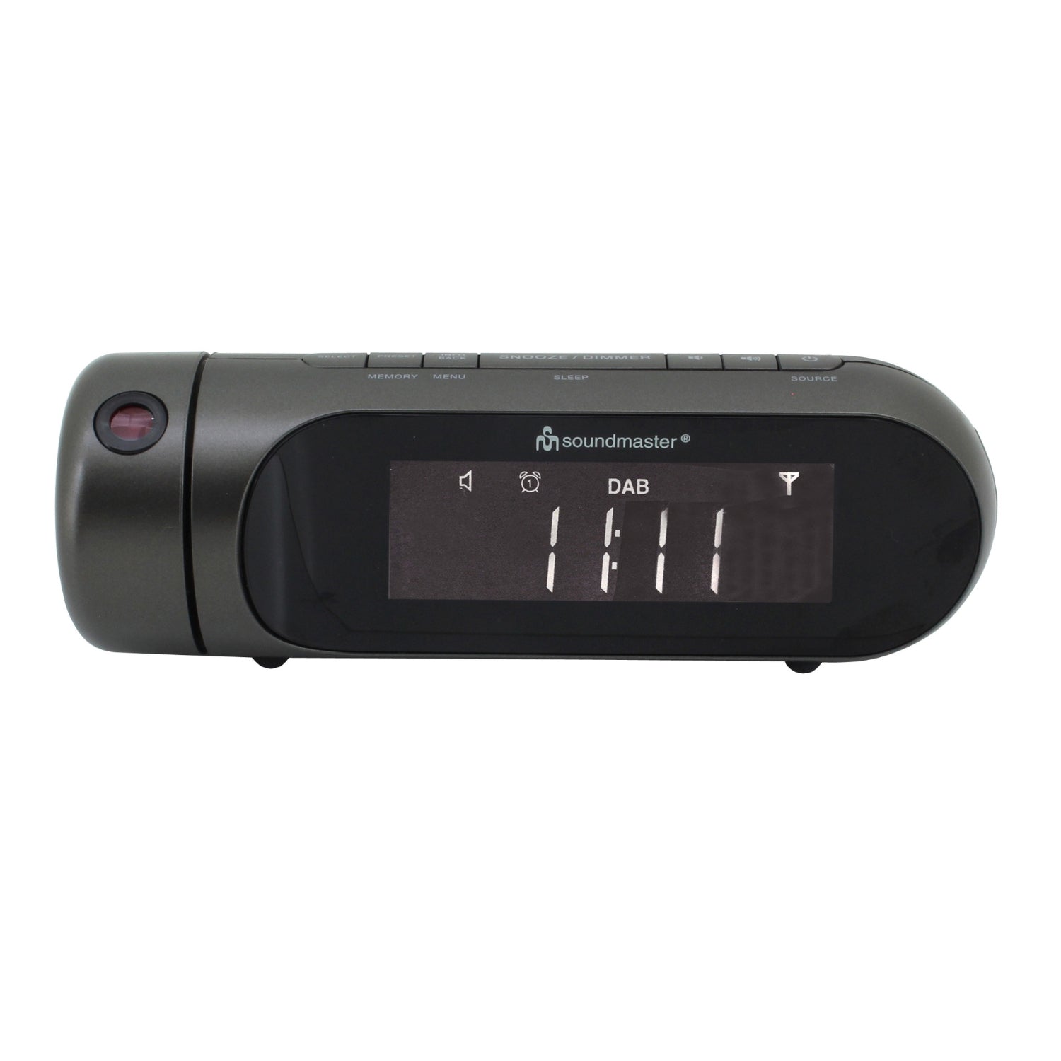 Soundmaster UR6700AN Projektionswecker Radiowecker DAB+ UKW Dualalarm Projektion USB