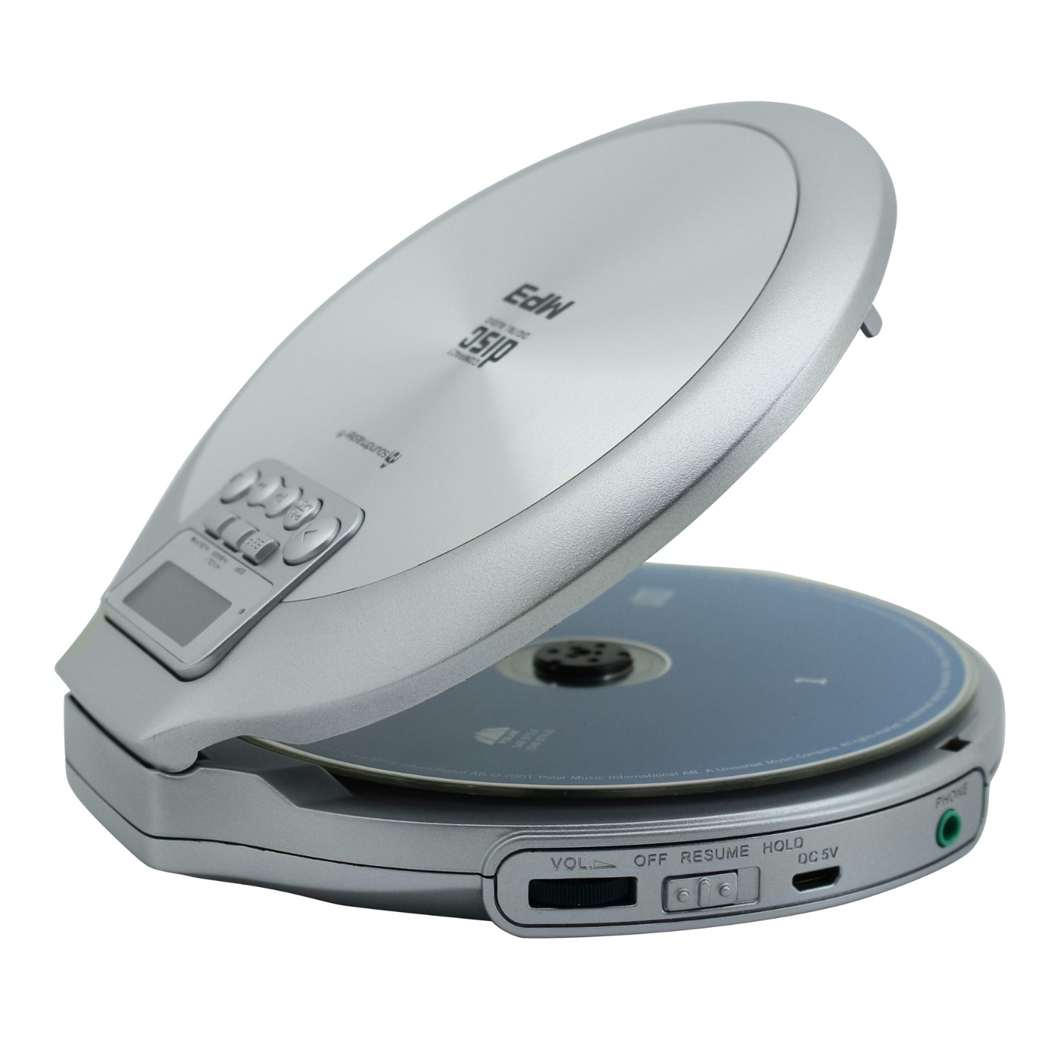 Soundmaster CD9220SI portable CD MP3 player charging battery audio book function ANTI SHOCK headphones X-BASS