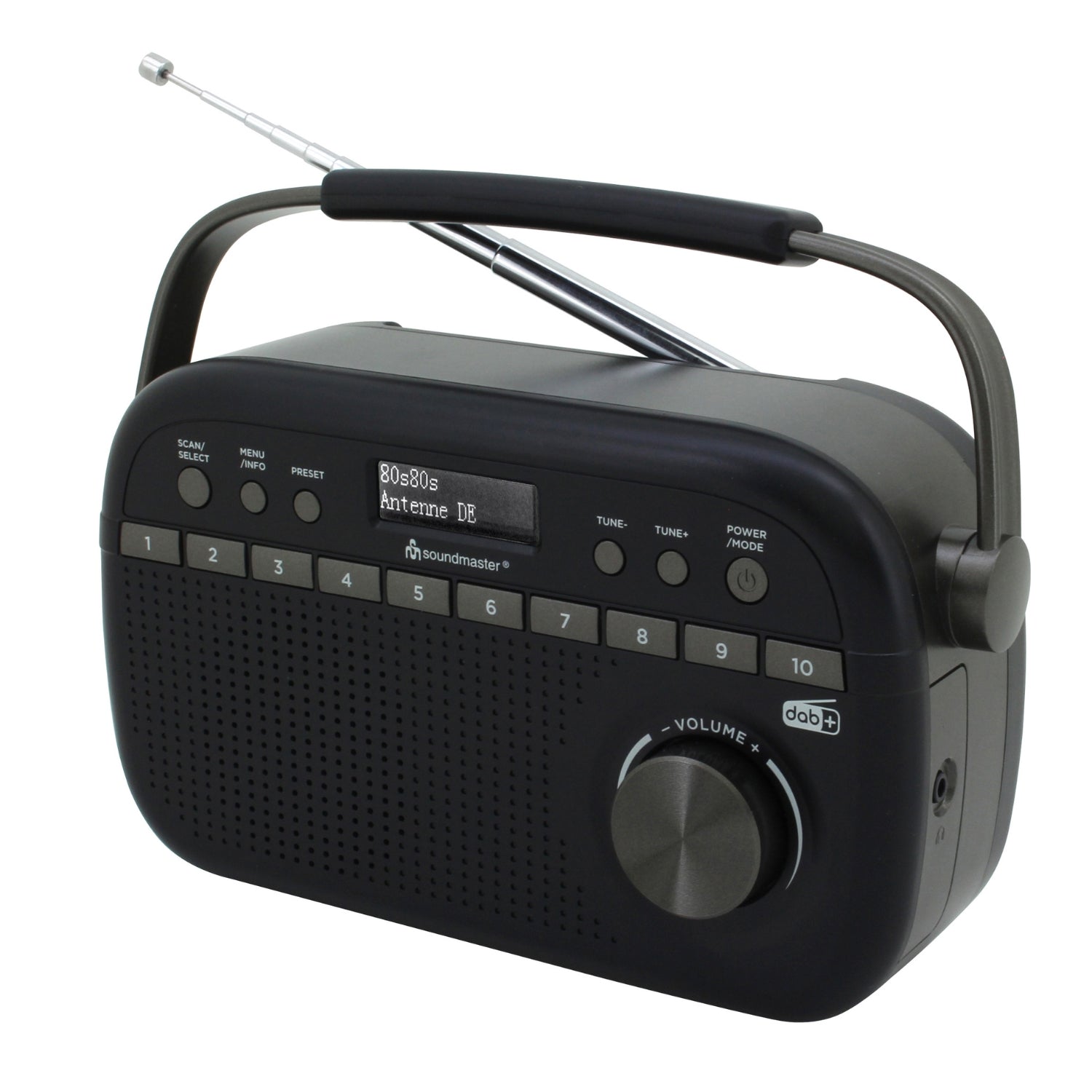 Soundmaster DAB280SW radio numérique portable DAB+ et FM RDS avec prise casque