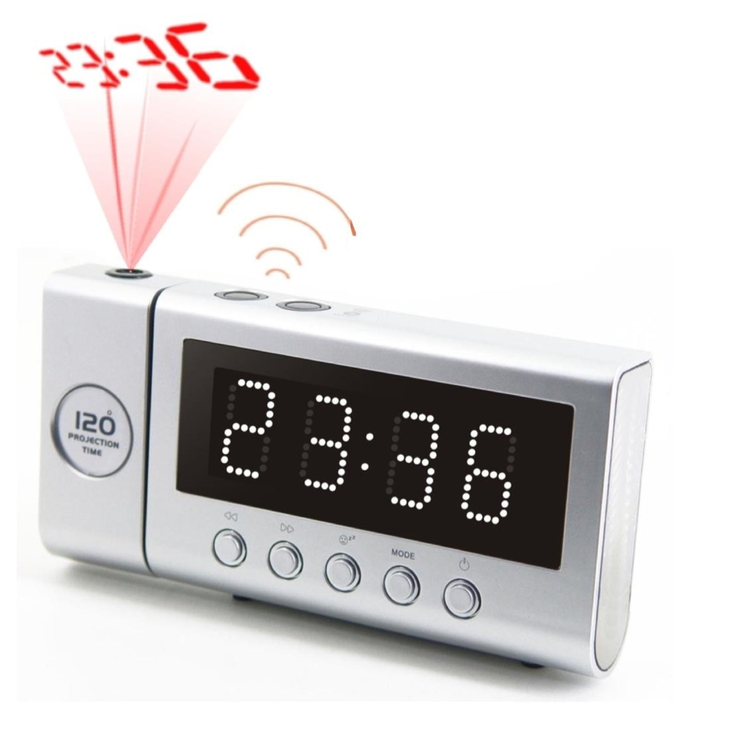Soundmaster HighLine FUR6100SI projection alarm clock radio alarm clock radio projection dual alarm