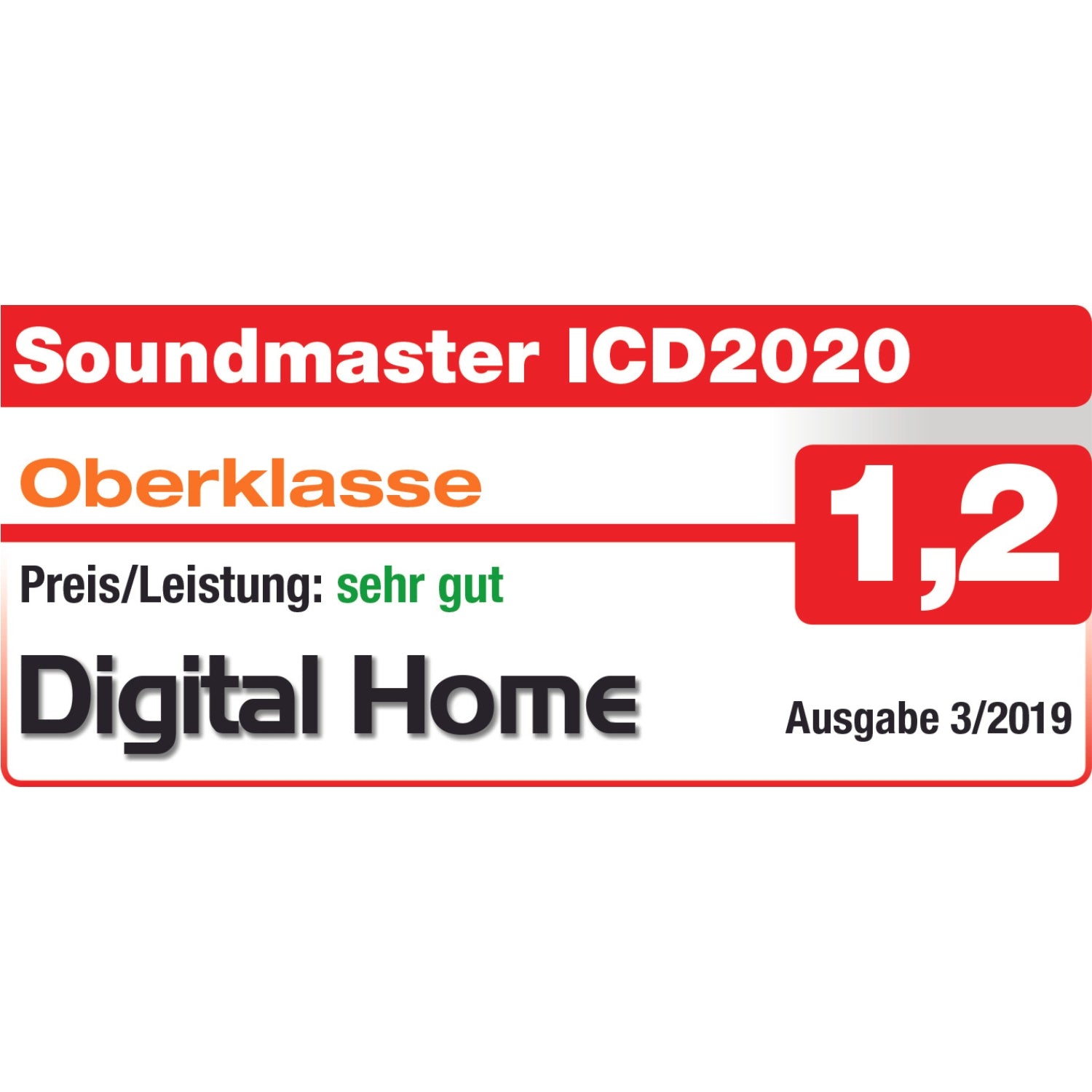 B-WARE Soundmaster HighLine ICD2020 Internetradio DAB+ UKW Radio CD-MP3 App-Steuerung