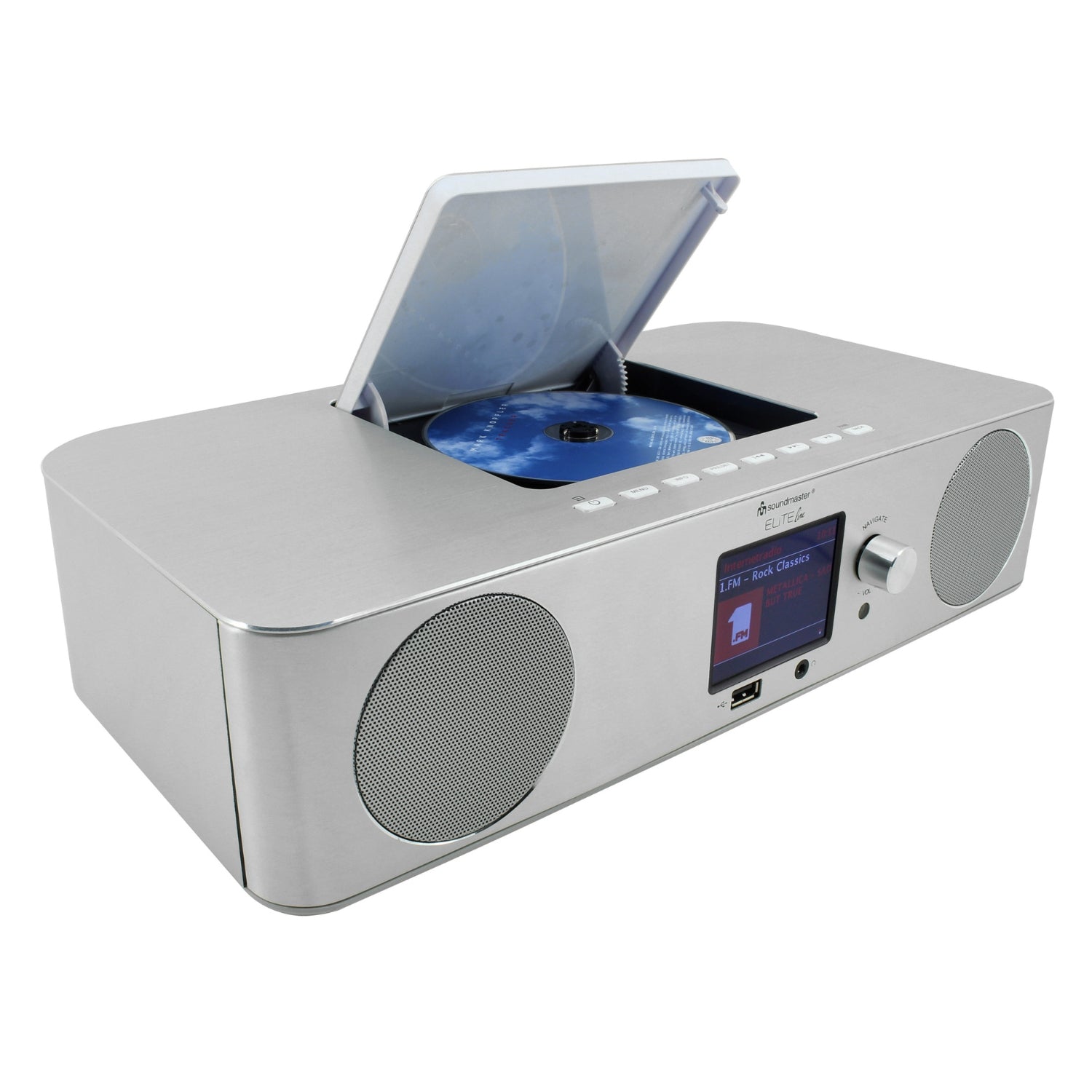 Soundmaster EliteLine ICD2060SI stereo system compact system internet radio DAB+ USB-MP3 SPOTIFY CD-MP3 app control
