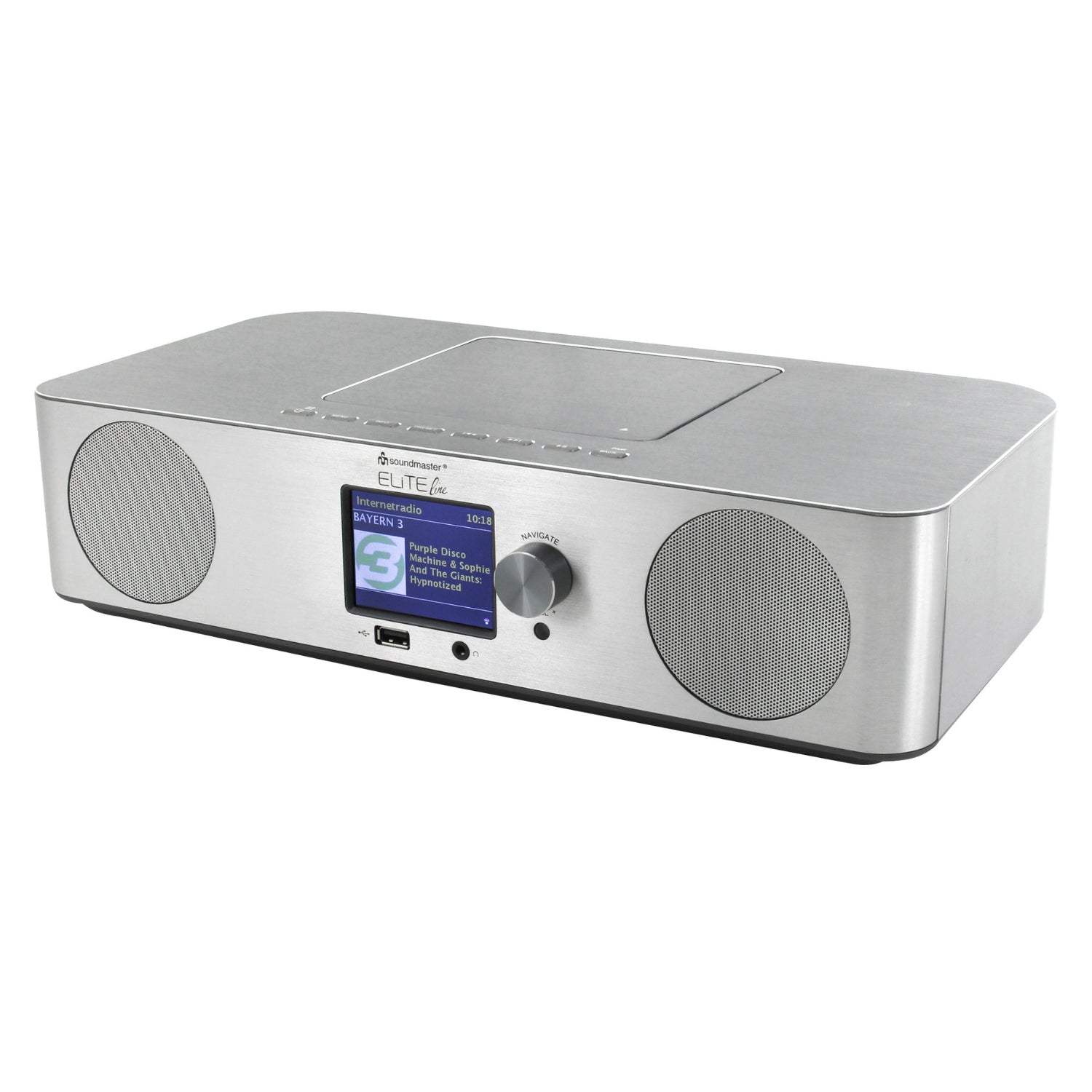 Soundmaster EliteLine ICD2060SI Stereoanlage Kompaktanlage Internetradio  DAB+ USB-MP3 SPOTIFY CD-MP3 App-Steuerung