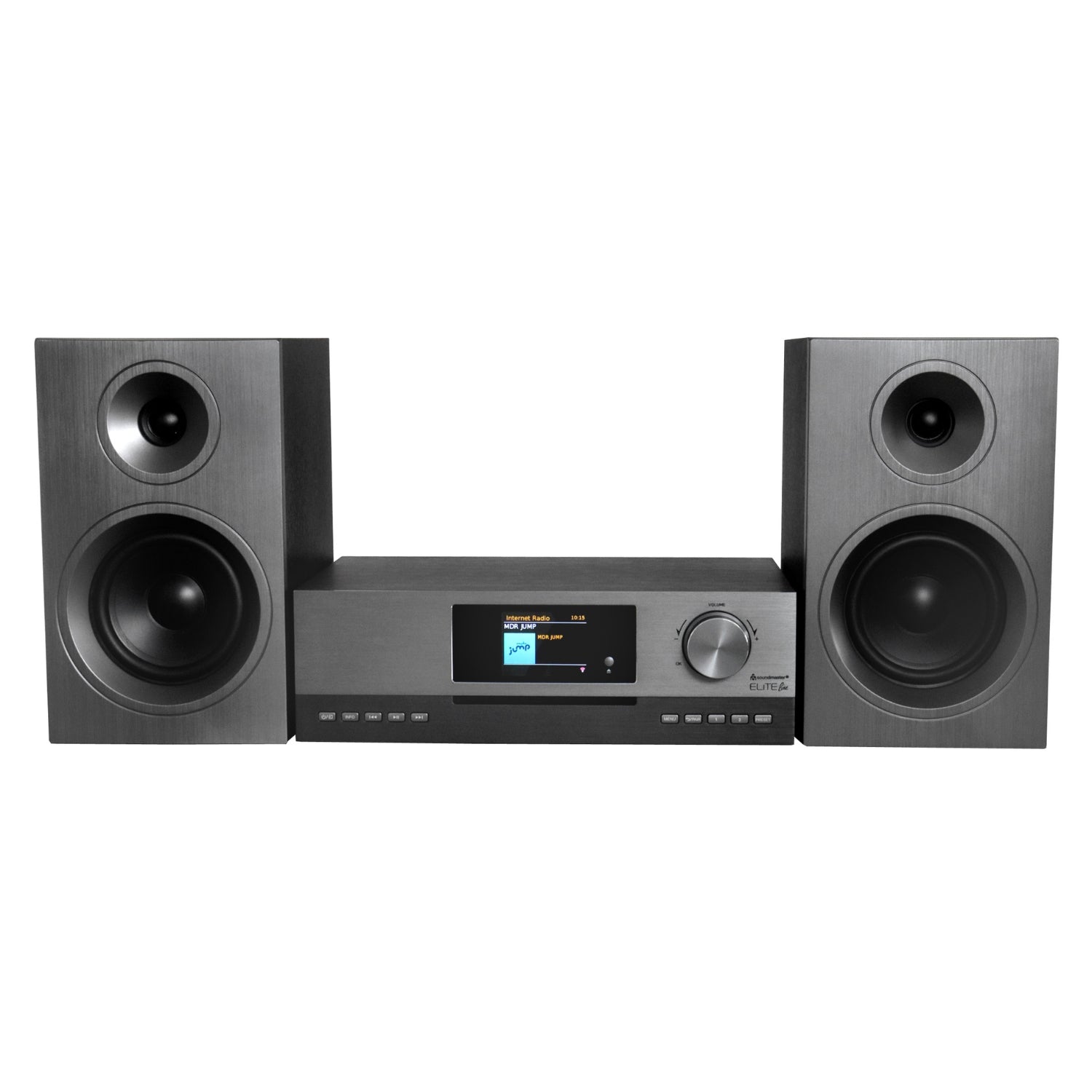 Soundmaster EliteLine ICD5000SW HiFi Stereoanlage Internetradio Kompaktanlage WLAN DAB+ UKW-Radio CD-Player USB MP3 App-Steuerung Spotify