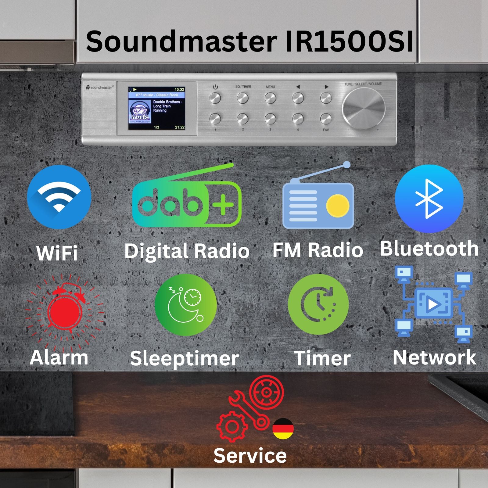 Soundmaster IR1500SI Küchenradio Internetradio