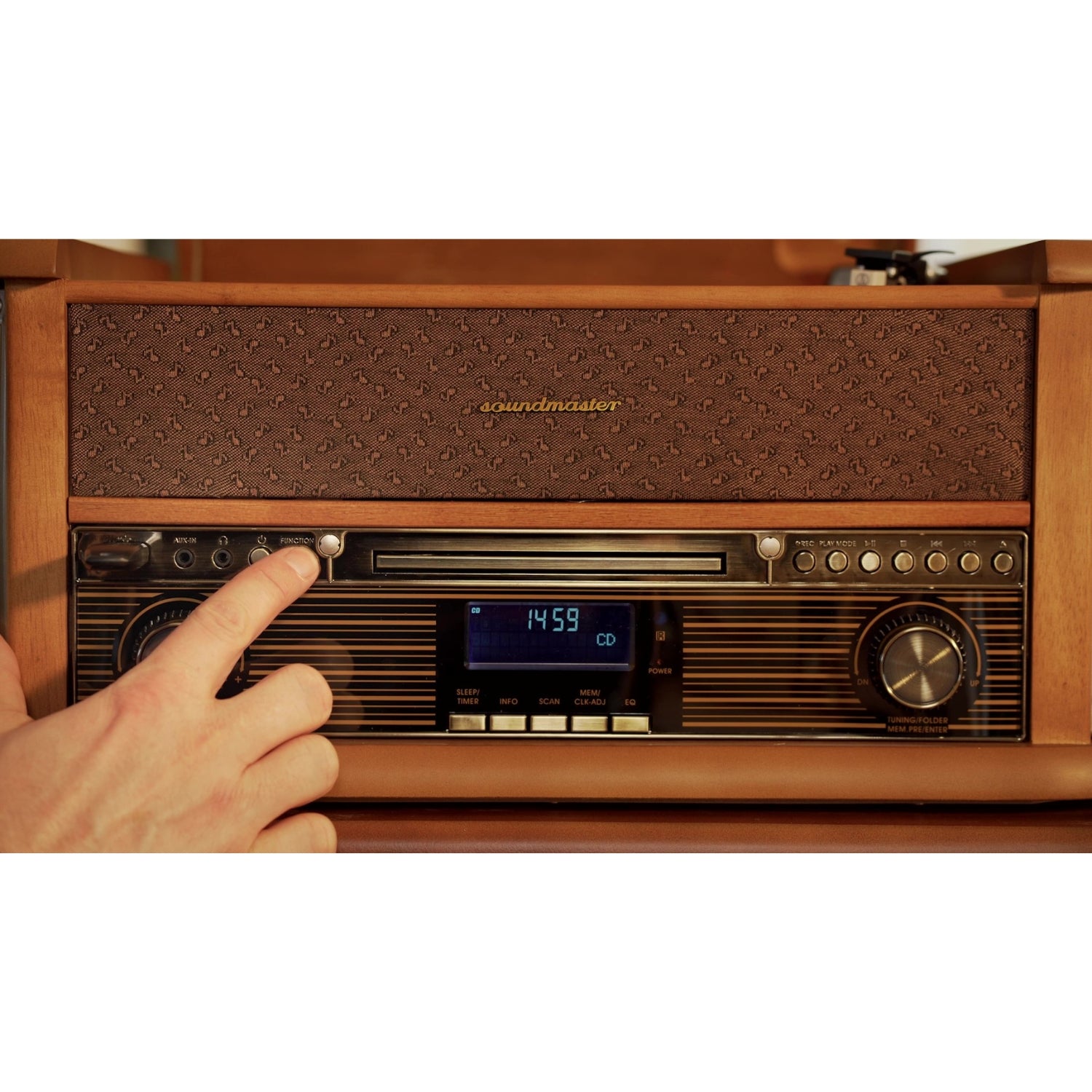 Soundmaster NR566 | 7-in-1 Plattenspieler Stereoanlage