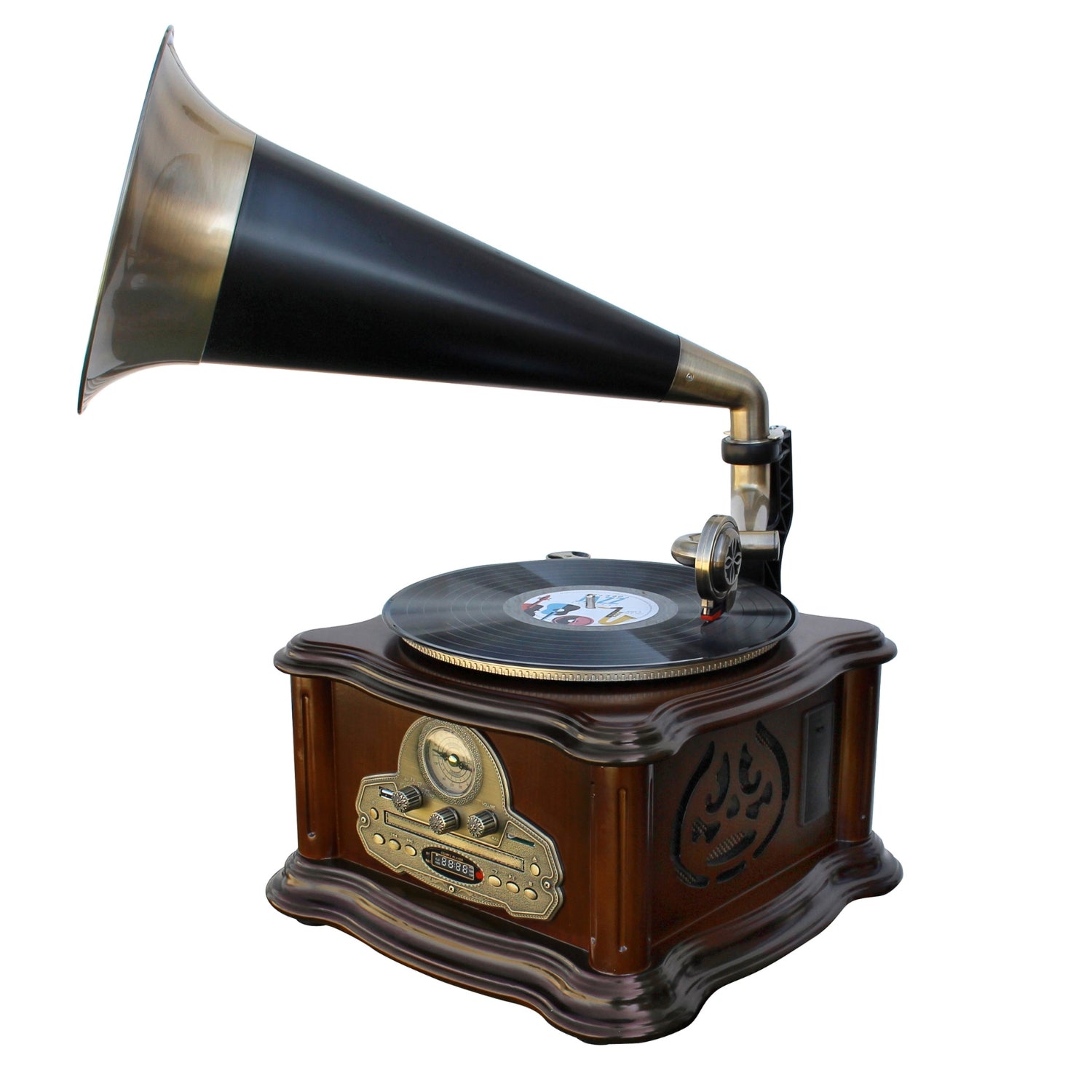 Soundmaster NR917 Grammophon Stereo Anlage Plattenspieler UKW Radio CD MP3 USB Bluetooth Encoding (Digitalisierung)