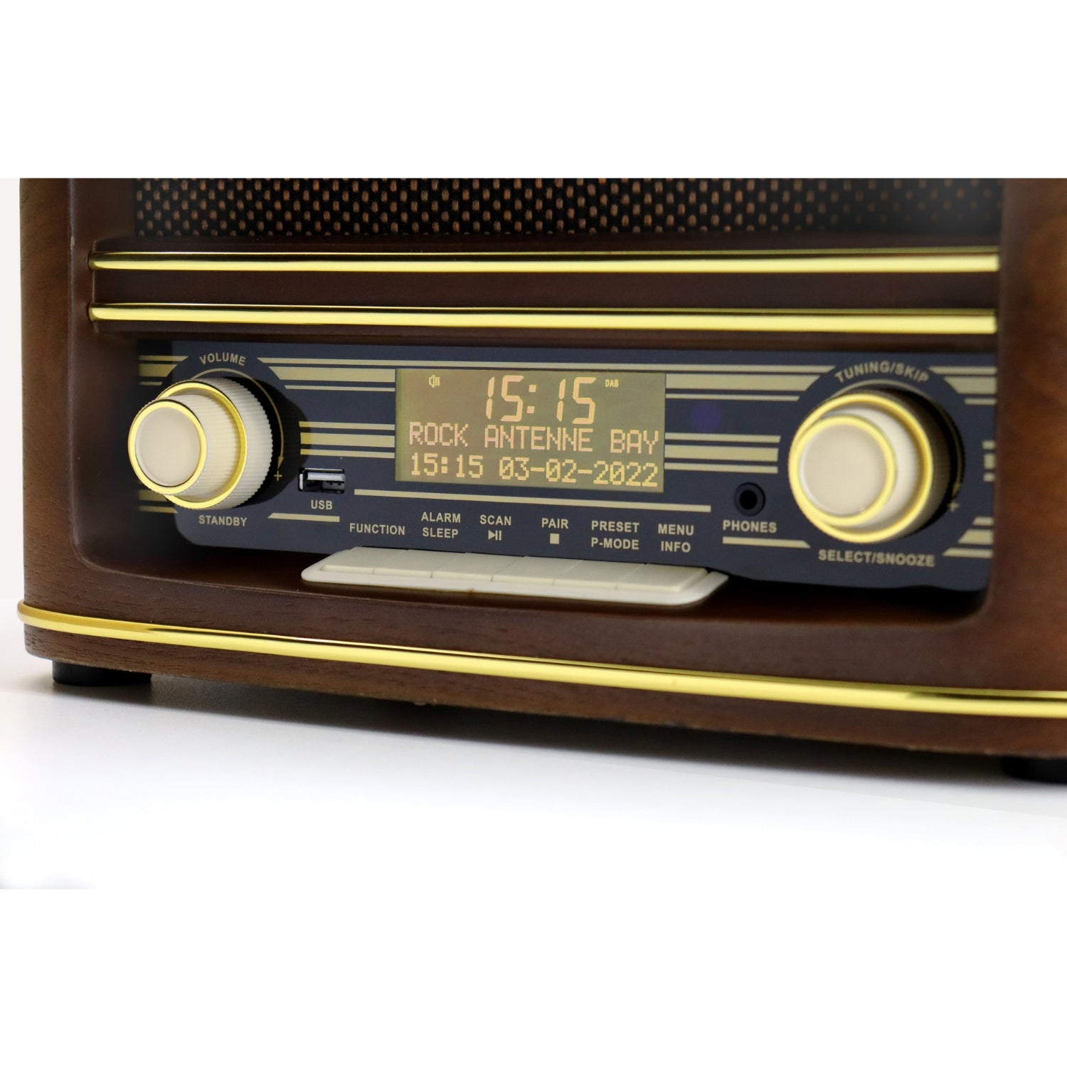 Soundmaster NR961 nostalgie rétro stéréo DAB + Radio numérique système Compact lecteur CD stéréo MP3 USB Bluetooth AUX-IN égaliseur