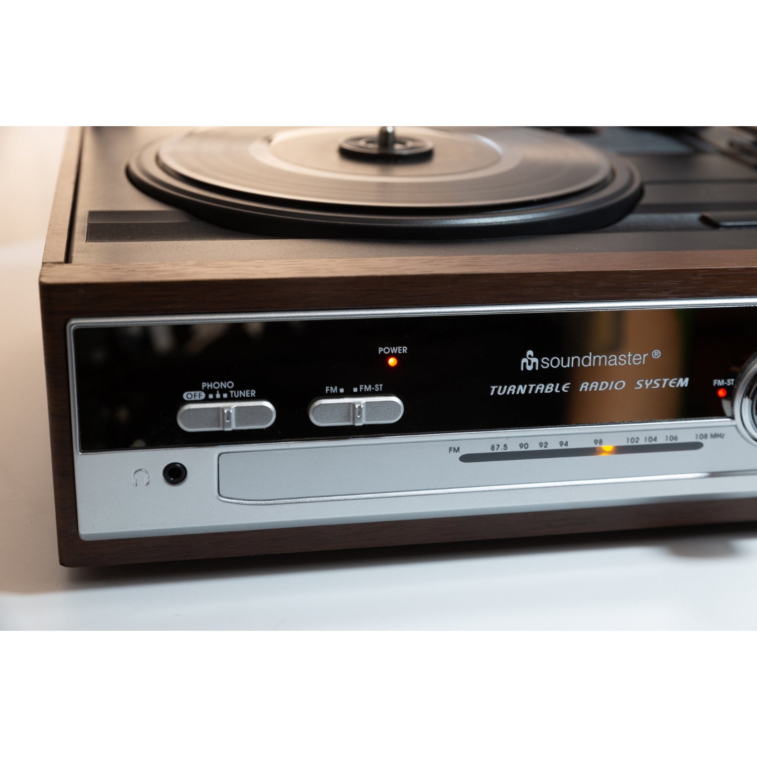 Soundmaster PL186H platine vinyle haut-parleurs intégrés prise casque rétro nostalgie