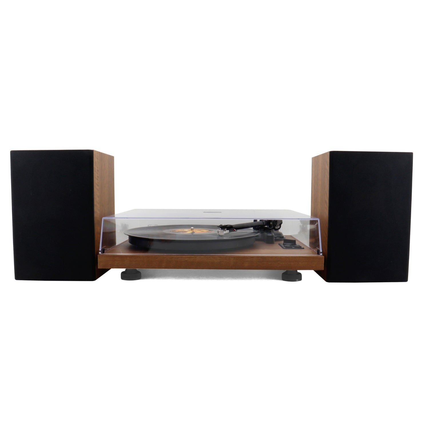 Soundmaster EliteLine PL711 platine vinyle en bois Audio Technica Bluetooth encodage PC haut-parleur bass reflex 2 voies