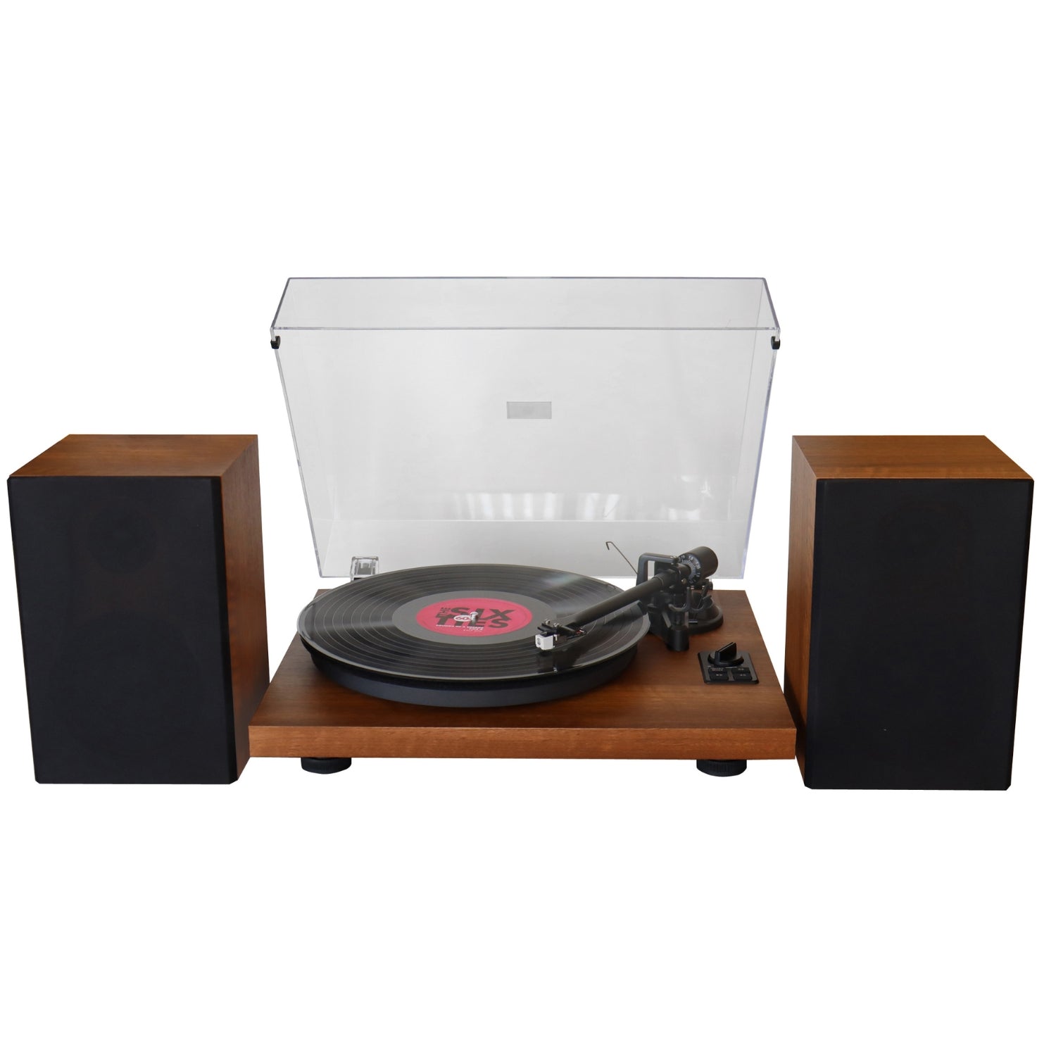 Soundmaster EliteLine PL711 platine vinyle en bois Audio Technica Bluetooth encodage PC haut-parleur bass reflex 2 voies