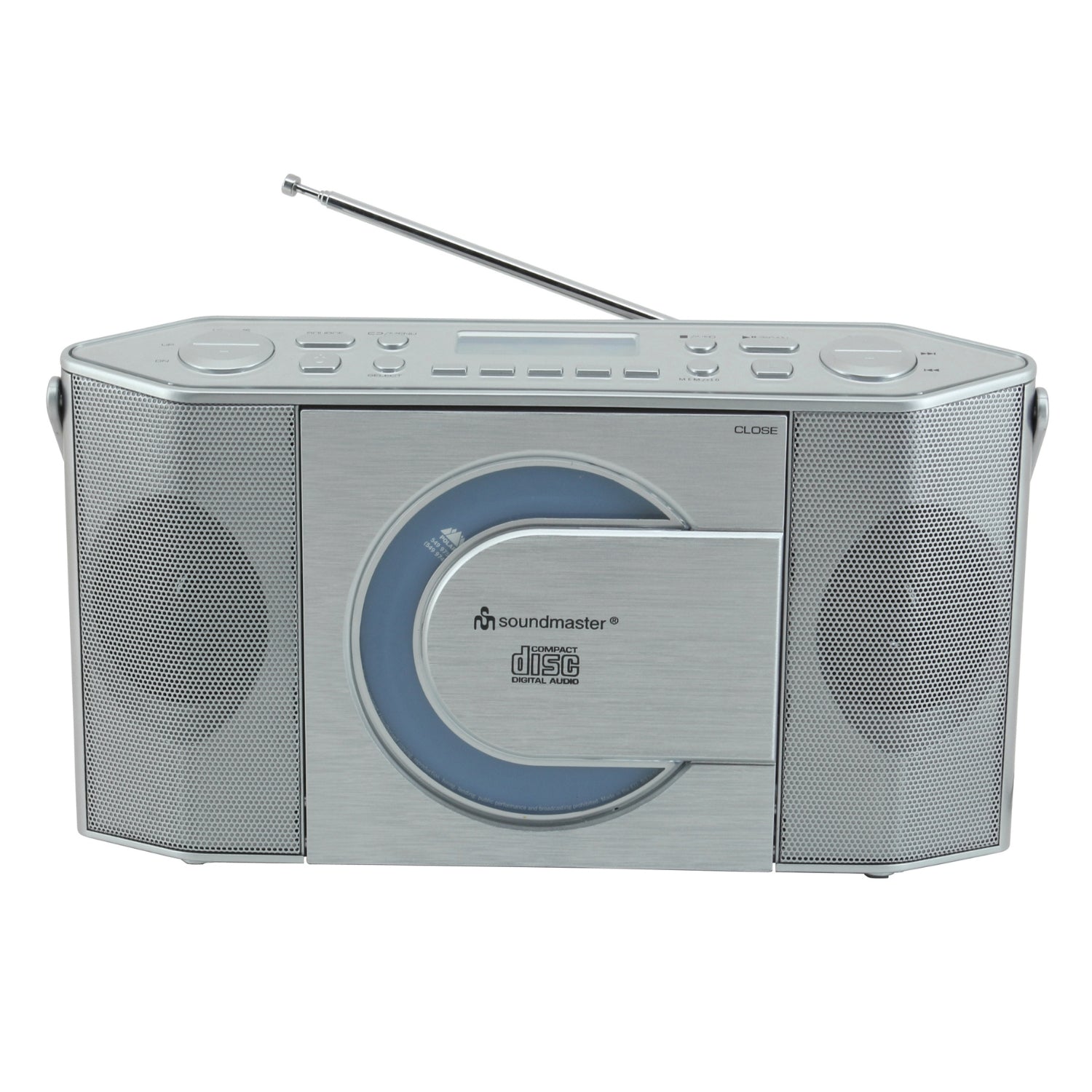 Soundmaster RCD1770SI digital radio radio recorder DAB+ with USB and CD player MP3 headphones clock
