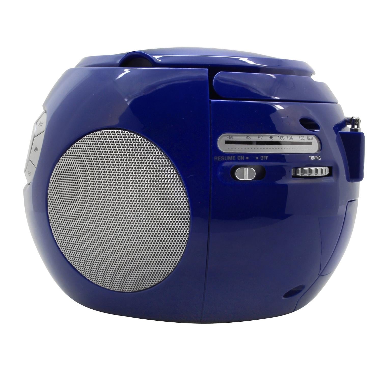 Soundmaster SCD2120BL radio portable CD player children's audio book function boombox