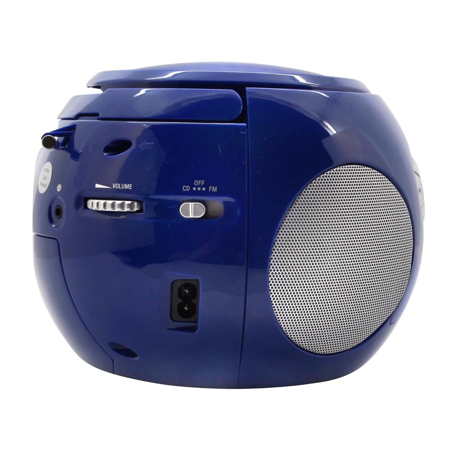 Soundmaster SCD2120BL radio lecteur CD portable fonction livre audio enfant boombox
