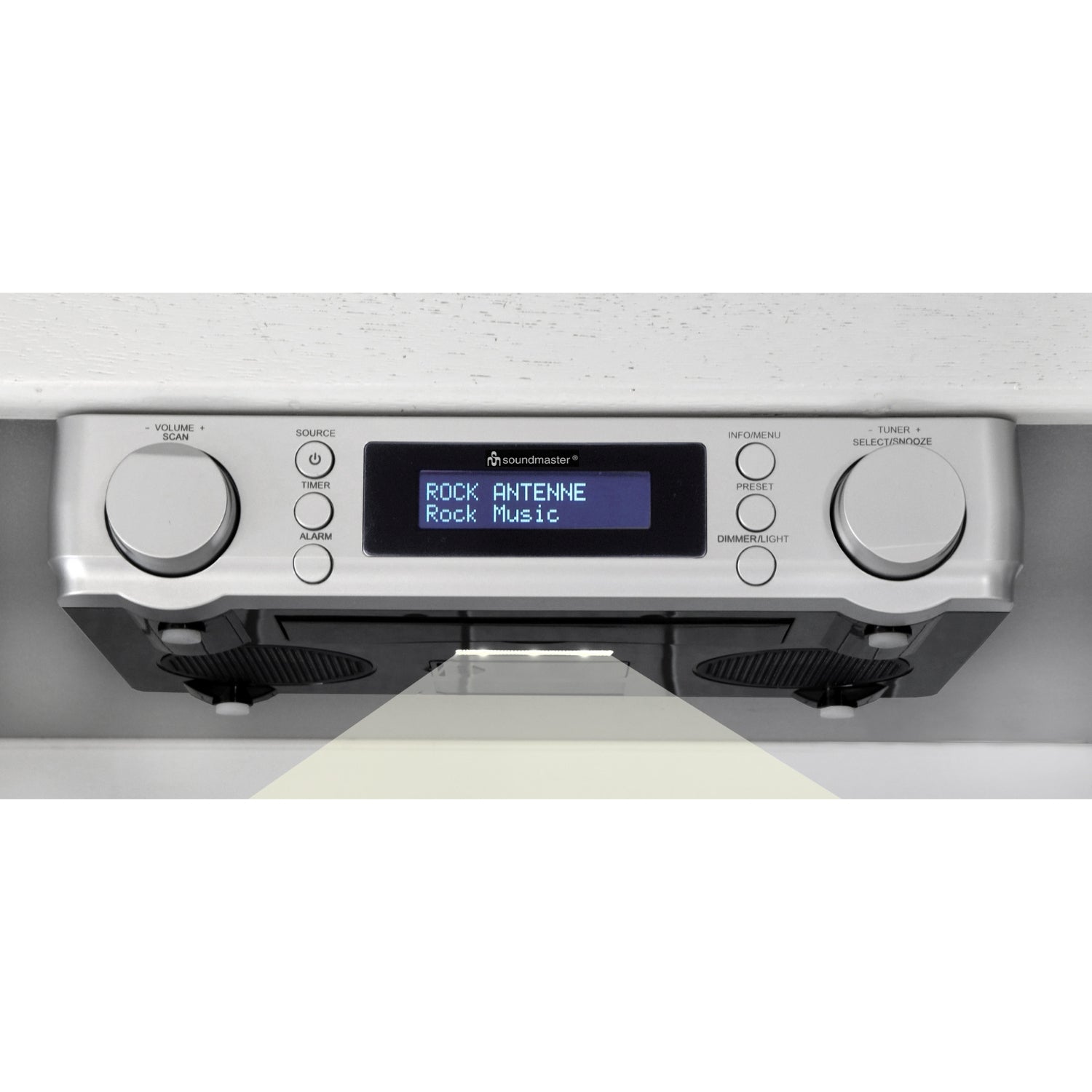 Soundmaster UR2022SI DAB+ et FM-RDS Radio de cuisine sous comptoir radio minuterie réveil lumière LED