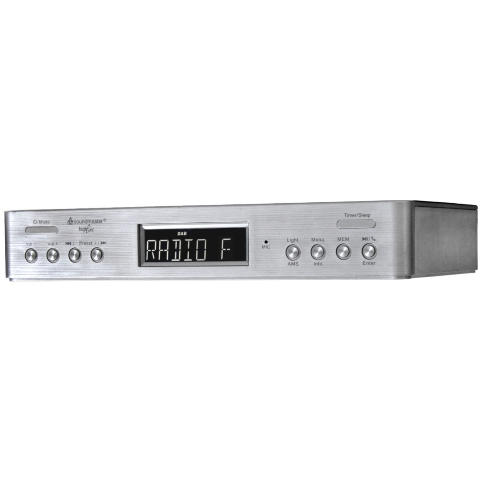 Soundmaster HighLine UR2045SI Radio de cuisine DAB+ et FM-RDS Radio numérique sous le comptoir avec Bluetooth