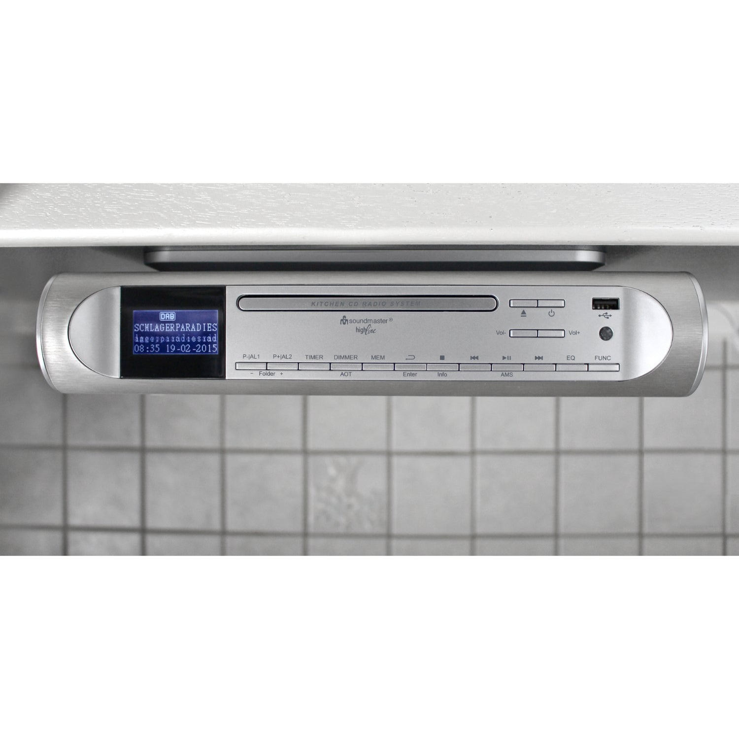 Soundmaster HighLine UR2170SI DAB+ under-unit radio kitchen radio CD USB MP3 remote control HiFi