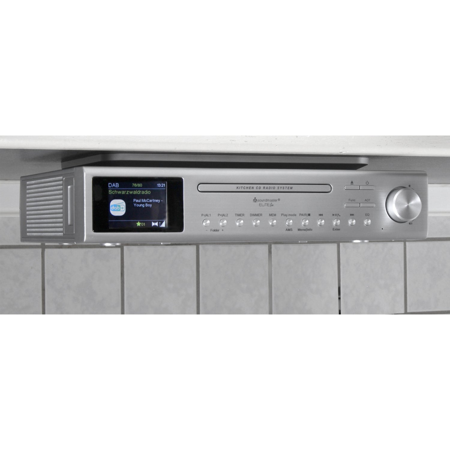 Soundmaster EliteLine UR2180SI CD MP3 music center under-counter radio kitchen radio DAB+ LED equalizer USB and Bluetooth
