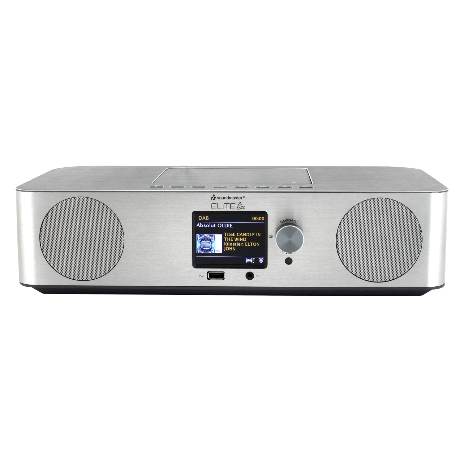 Soundmaster EliteLine ICD2060SI stereo system compact system internet radio DAB+ USB-MP3 SPOTIFY CD-MP3 app control