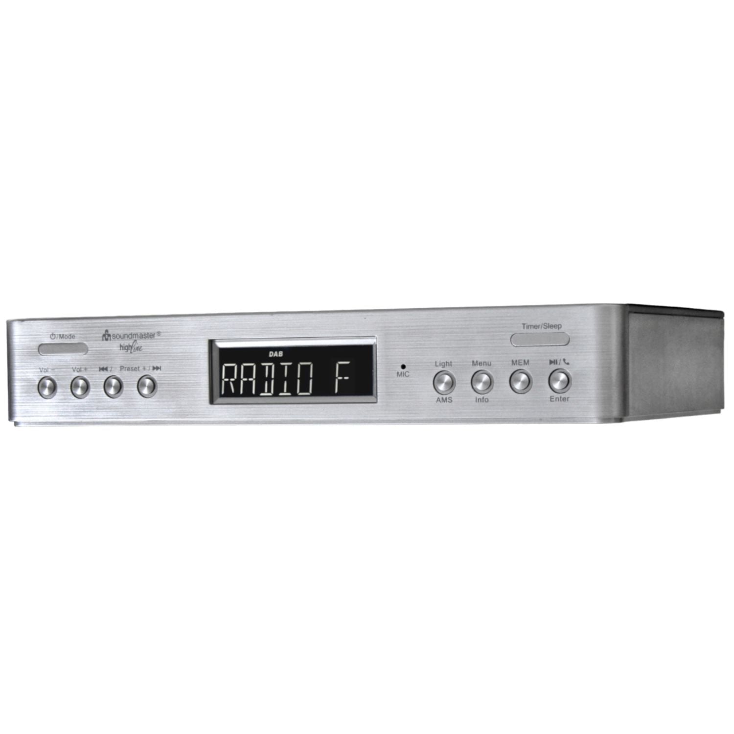 Soundmaster HighLine UR2045SI Küchenradio Unterbauradio DAB+ UKW-RDS Wecker Equalizer LED Bluetooth