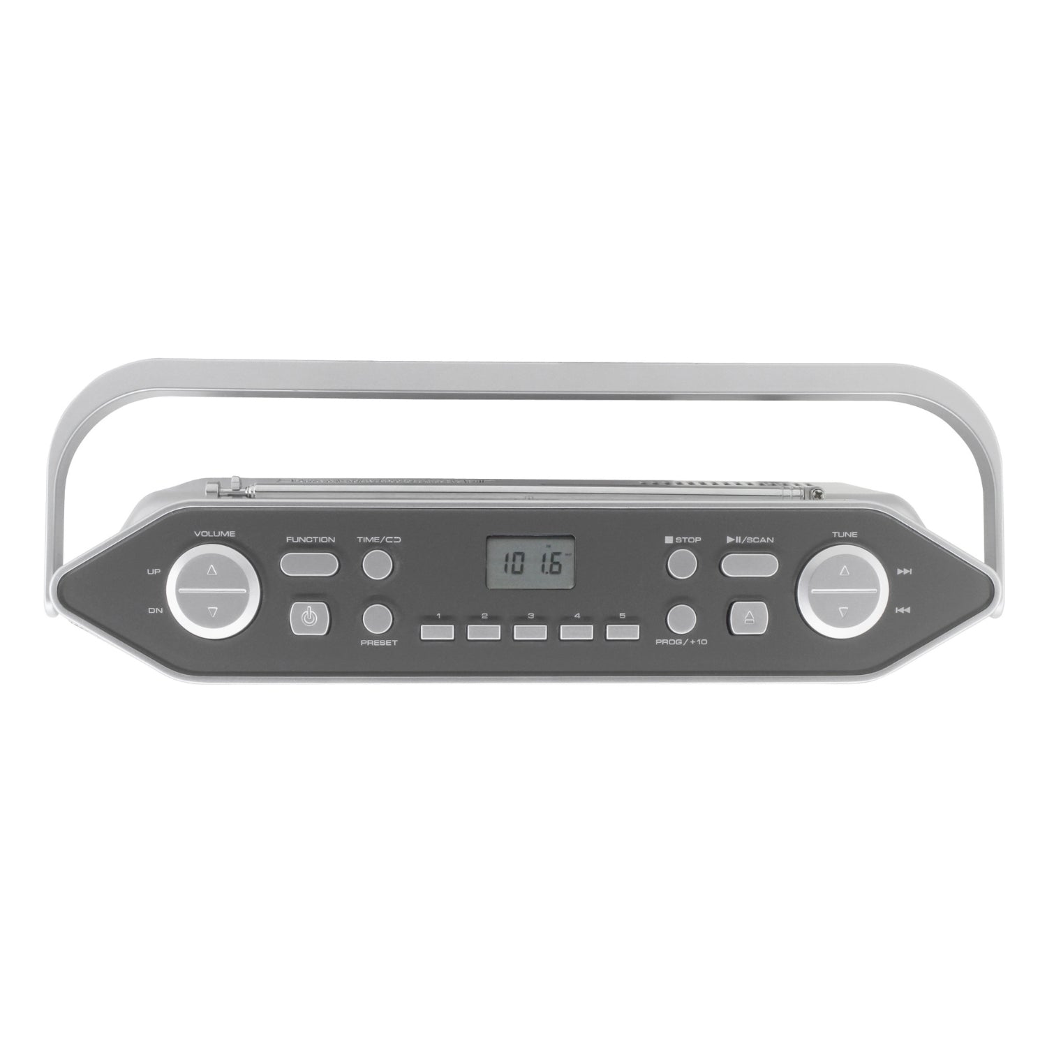 Soundmaster RCD1755SI tragbares Radio CD-Player UKW-PLL MP3 Kopfhöreranschluss