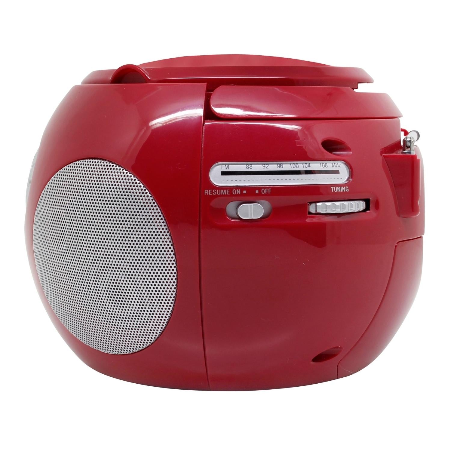 Soundmaster SCD2120RO Boombox tragbares Radio mit CD-Player Hörbuchfunktion Kinderradio Seniorenradio