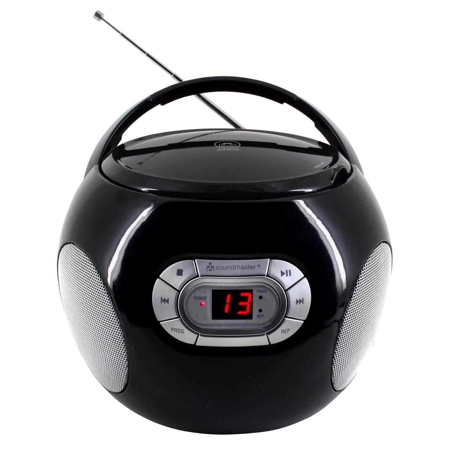 Soundmaster SCD2120SW Boombox tragbares Radio mit CD-Player Hörbuchfunktion Kinderradio Seniorenradio