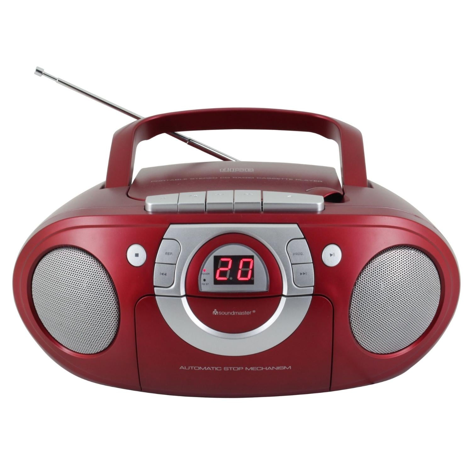 Soundmaster SCD5100RO radio lecteur CD portable enregistreur cassette enregistreur radio