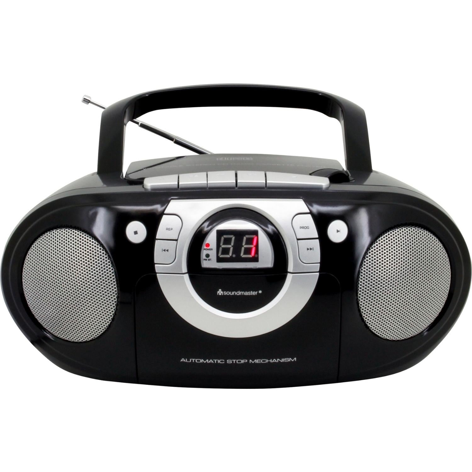 Soundmaster SCD5100SW tragbarer CD-Player Radiorecorder Kassettenrecorder AUX-Anschluss