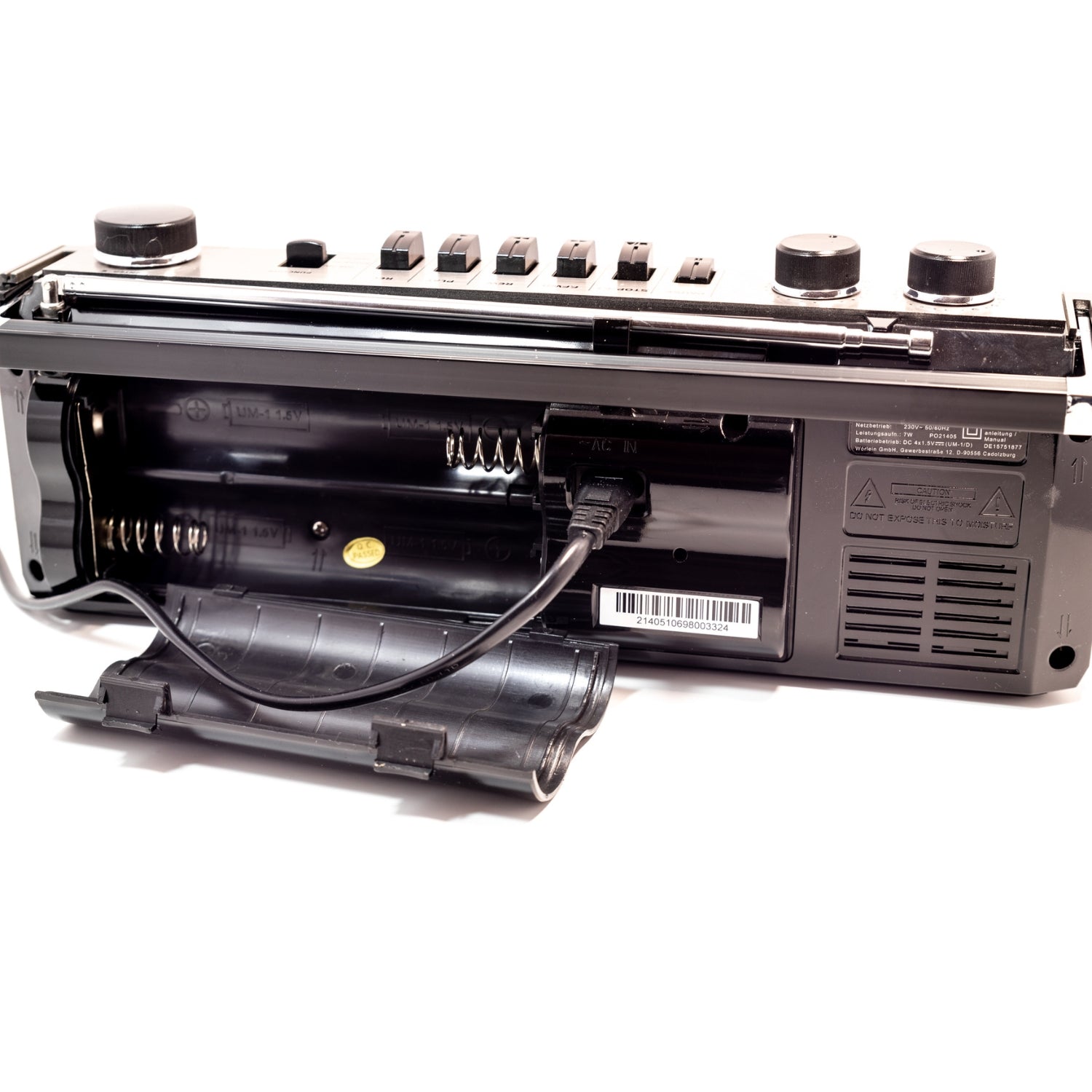 Soundmaster SRR70TI Retro Radiokassettenrekorder mit DAB+ USB SD und Bluetooth